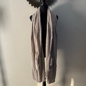 DEMDACO MADE WITH LOVE "Giving Collection" Chunky Cozy Pockets Shawl Taupe SzOS